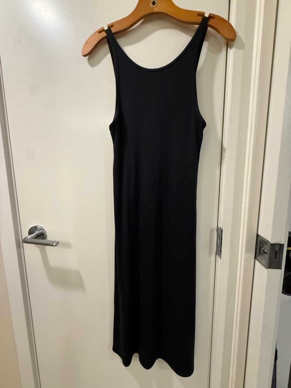 Wilfred Black Scoop Neck Maxi Dress
